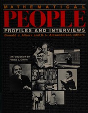 Cover of: Mathematical people: profiles and interviews
