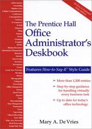 Cover of: The Prentice Hall Office Administrator