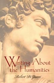 Cover of: Writing about the humanities by Robert DiYanni, Robert DiYanni