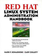 Cover of: Red Hat Linux System Administration Handbook by Mark Komarinski, Cary Collett