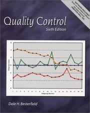 Cover of: Quality Control (6th Edition) by Dale H. Besterfield