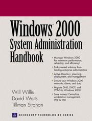 Cover of: Windows 2000 System Administration Handbook