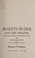 Cover of: Martin Buber and the theater, including Martin Buber's "mystery play" Elijah.