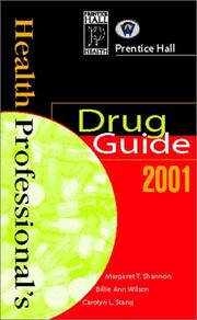 Cover of Health professionals drug guide 2001