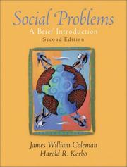 Social problems by James William Coleman, Harold R. Kerbo