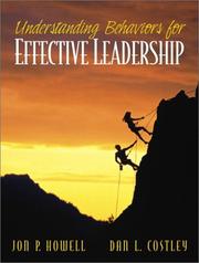 Cover of: Understanding Behaviors for Effective Leadership