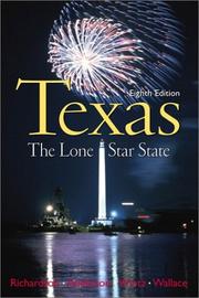 Cover of: Texas by Rupert N. Richardson, Adrian Anderson, Cary D. Wintz, Ernest Wallace