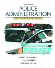 Cover of: Police administration by Charles R. Swanson