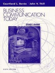 Cover of: Business Coomunication Today: Study Guide