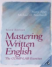 Mastering written English by Mary Epes, Michael G. Southwell