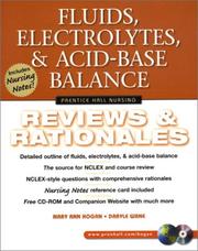 Cover of: Fluids, Electrolytes, & Acid-Base Balance | Mary Ann Hogan