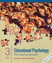 Cover of: Multimedia Edition of Educational Psychology by Jeanne E. Ormrod, Jeanne Ellis Ormrod