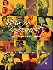 Cover of: Human Sexuality by Tina S. Miracle, Andrew W. Miracle, Roy F. Baumeister
