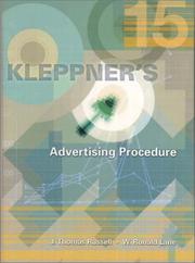 Cover of: Kleppner's Advertising Procedure (15th Edition)