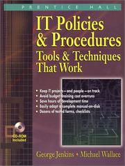 Cover of: IT Policies & Procedures | George Jenkins