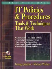 Cover of: IT Policies & Procedures by George Jenkins, Michael Wallace