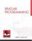 Cover of: MatLAB Programming