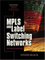 Cover of: MPLS and Label Switching Networks (2nd Edition)