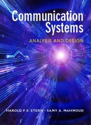 Cover of: Communication Systems by Harold P.E. Stern, Samy A. Mahmoud