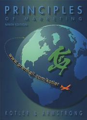 Cover of: Principles of Marketing with CD (9th Edition)