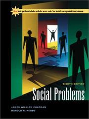 Cover of: Social Problems (8th Edition) by James William Coleman, Harold R. Kerbo