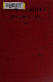 Sun-dial sayings by John Charles Hill