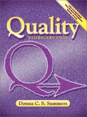 Cover of: Quality (3rd Edition) by Donna C.S. Summers, Donna Summers