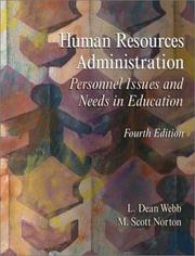 Cover of: Human Resources Administration: Personnel Issues and Needs in Education (4th Edition)