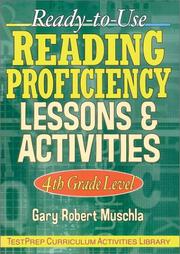 Cover of: Ready-to-Use Reading Proficiency Lessons & Activities: 4th Grade Level