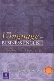 Cover of: The language of business English: reference and practice