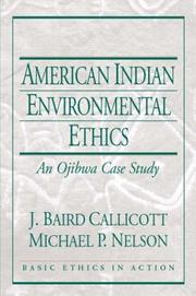 Cover of: American Indian Environmental Ethics | J. Baird Callicott