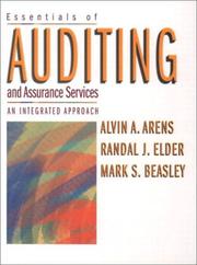 Cover of: Essentials of Auditing and Assurance Services by Alvin A. Arens, Randal J. Elder, Mark S. Beasley, Al Arens, Randal J. Elders