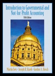 Cover of: Introduction  to Government and Not-for-Profit Accounting, Fifth Edition