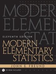 Cover of: Modern Elementary Statistics by John E. Freund, John E. Freund