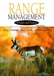 Cover of: Range Management by Jerry L. Holechek, Rex D. Pieper, Carlton H. Herbel