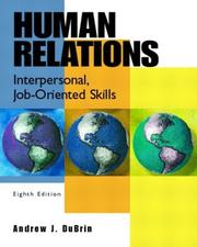 Cover of: Human Relations: Interpersonal, Job-Oriented Skills, Eighth Edition