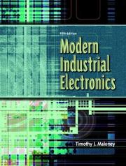 Cover of: Modern Industrial Electronics, Fifth Edition by Timothy J. Maloney, Timothy J. Maloney