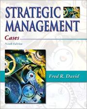 Cover of: Strategic Management by Fred R. David, Fred R. David