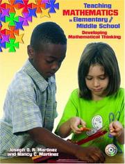 Cover of: Teaching mathematics in elementary and middle school: developing mathematical thinking