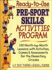 Cover of: Ready-To-Use Pre-Sport Skills Activities Program (Ready-To-Use) | Lowell F. Turner