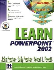 Cover of: Learn PowerPoint 2002 Comprehensive