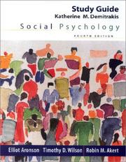 Cover of: Social Psychology: Study Guide, Fourth Edition