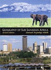 Cover of: Geography of sub-Saharan Africa