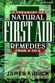 Cover of: A Treasury of Natural First Aid Remedies from A-Z