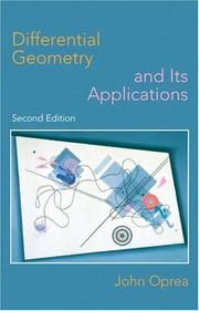 Cover of: Differential geometry and its applications