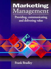 Cover of: Marketing management: providing, communicating and delivering value