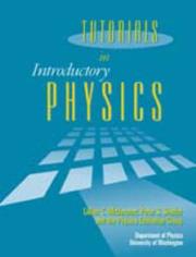 Cover of: Tutorials in Introductory Physics