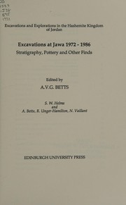 Cover of: Excavations at Jawa 1972-1986: stratigraphy, pottery, and other finds