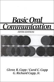 Cover of: Basic oral communication by Glenn Richard Capp