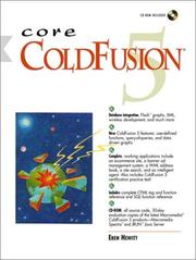 Cover of: Core ColdFusion 5 (With CD-ROM)